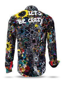 Discover Button Up Shirt LETS BE CRAZY - 100 % cotton