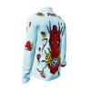 FLASH - Light blue long sleeve shirt with devil - GERMENS