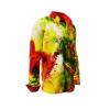 POPPYFLOPPY - green red long sleeve shirt - GERMENS artfashion - Unusual long sleeve shirt in 10 sizes - Made in Germany