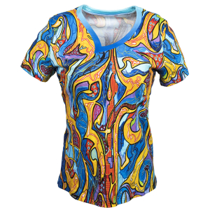 ORNAMI - Colorful ladies short sleeve tshirt
