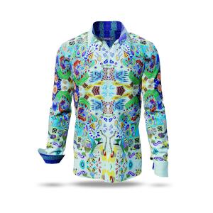 men´s long sleeve casual shirts CARROUSEL MINT -...