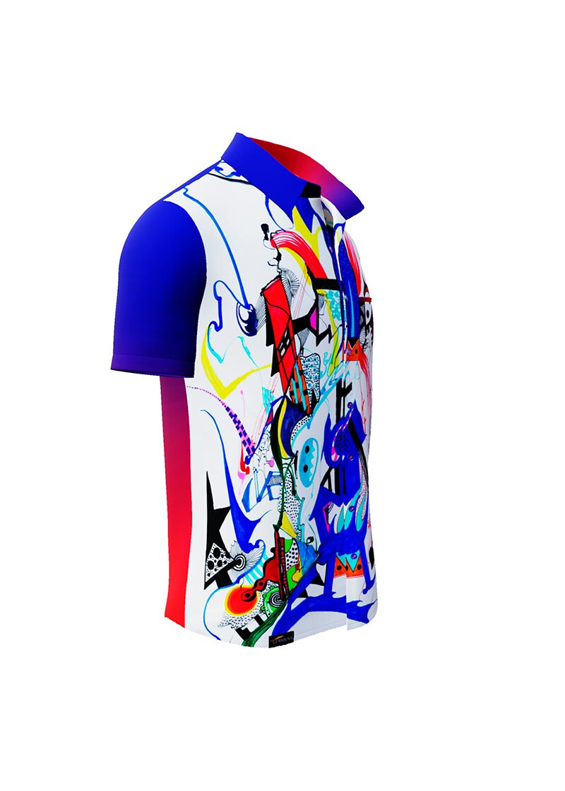GIONOXI - Cool short sleeve casual shirt - GERMENS artfashion - Unusual long sleeve shirt in 10 sizes - Made in Germany