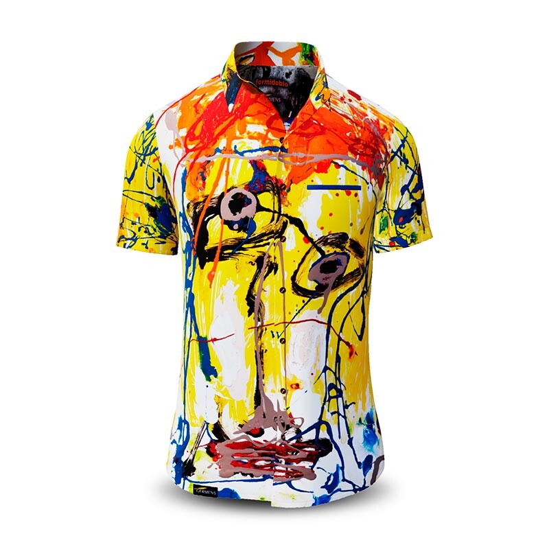 Summer shirt for men FORMIDOBLO - 100% cotton - 10 sizes from XS to 6XL - exceptional design - finest workmanship - fabrics made in Germany - limited edition and exclusive