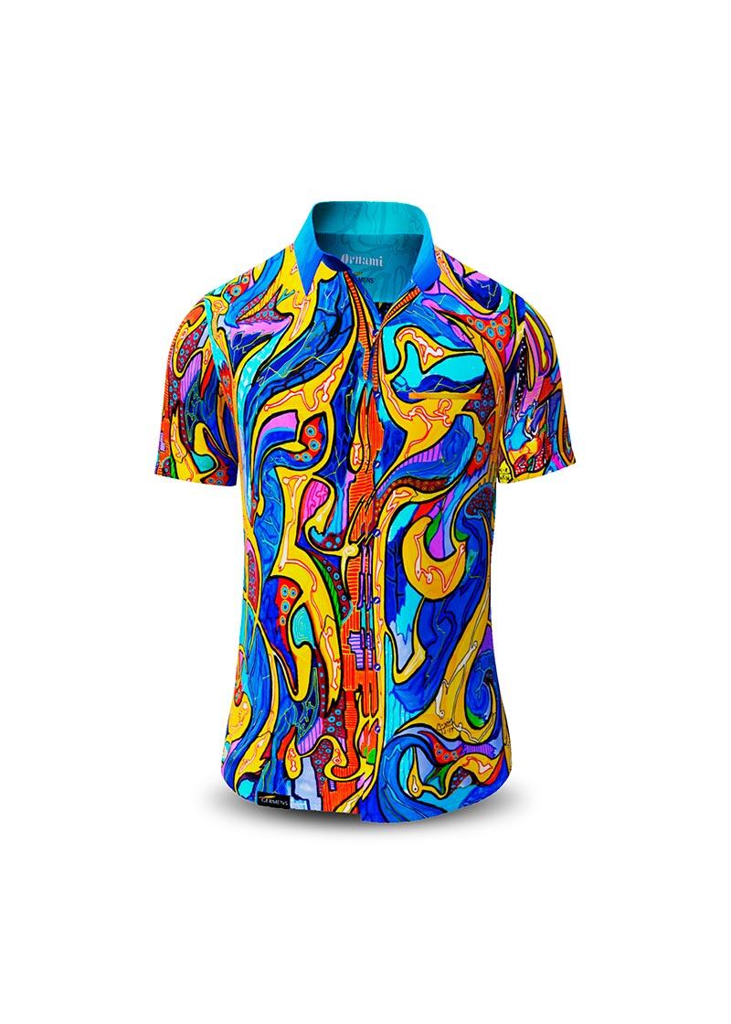 ORNAMI - Exceptional short-sleeved shirt - GERMENS artfashion - Unusual long sleeve shirt in 10 sizes - Made in Germany