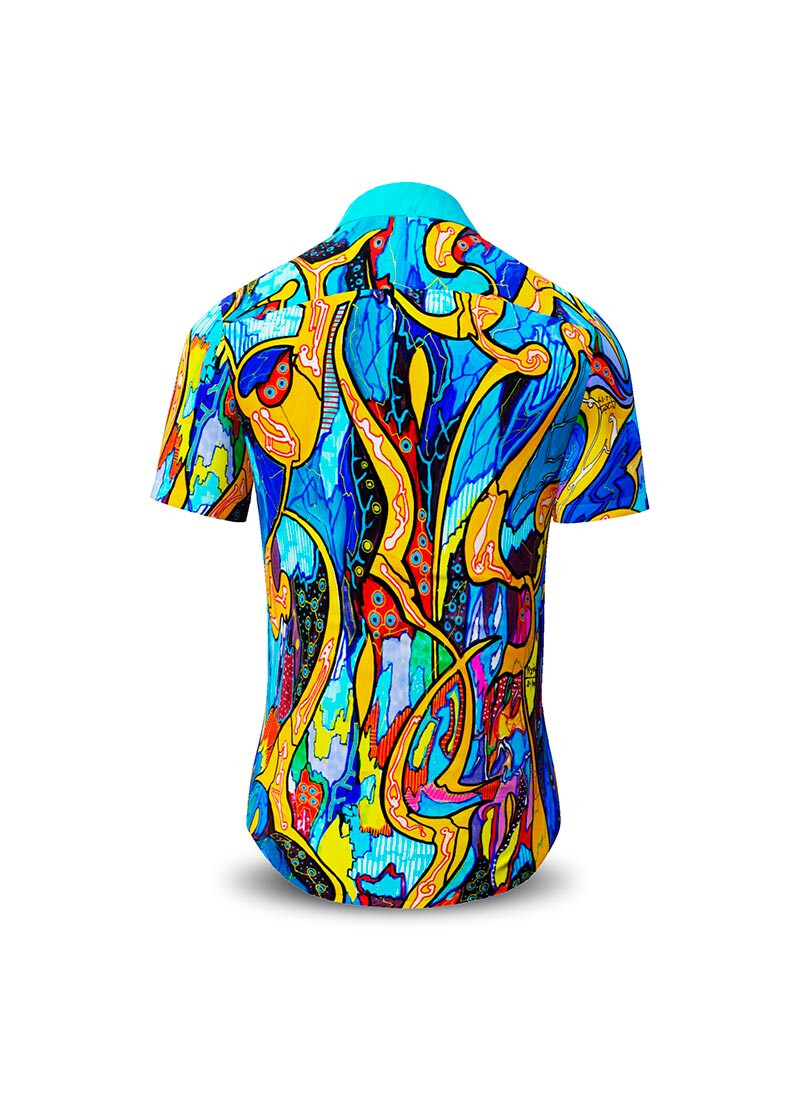 ORNAMI - Exceptional short-sleeved shirt - GERMENS artfashion - Unusual long sleeve shirt in 10 sizes - Made in Germany