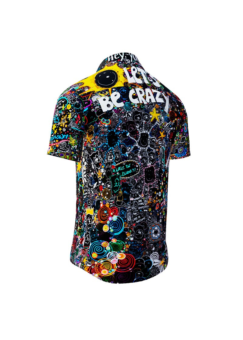 LETS BE CRAZY TONIGHT - Party Short Sleeve Shirt - GERMENS artfashion - Unusual long sleeve shirt in 10 sizes - Made in Germany