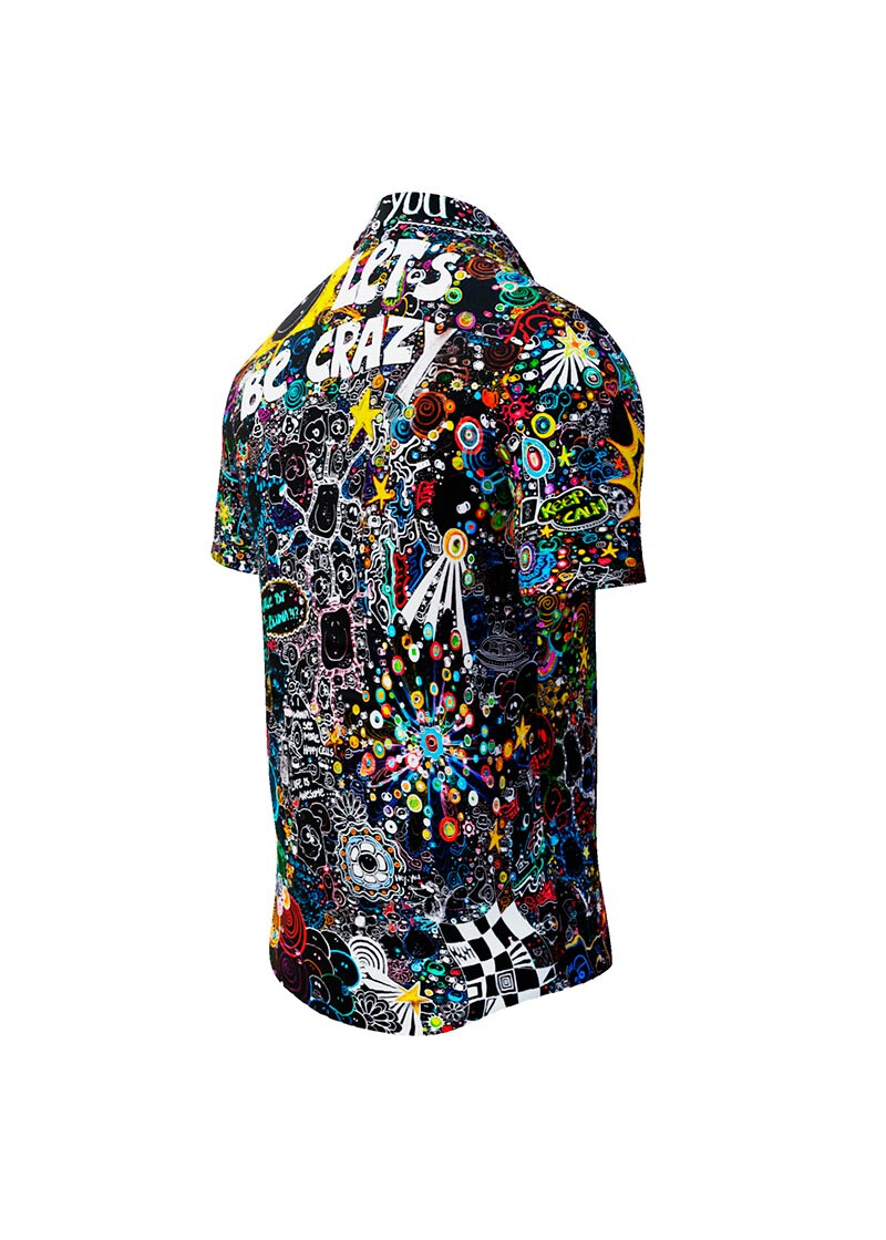 LETS BE CRAZY TONIGHT - Crazy dark party short sleeve shirt - GERMENS