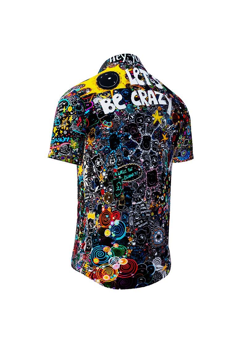 LETS BE CRAZY TONIGHT - Party Short Sleeve Shirt - GERMENS artfashion - Unusual long sleeve shirt in 10 sizes - Made in Germany