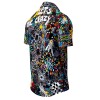 Mens Short Sleeve Button Up LETS BE CRAZY TONIGHT – GERMENS artfashion – 100 % Cotton - Size 3XL