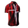 Summer shirt for men WHITE CROSS - 100% cotton - 10 sizes from XS to 6XL - exceptional design - finest workmanship - fabrics made in Germany - limited edition and exclusive