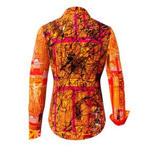 SOUVENIR - red orange blouse - GERMENS artfashion - 100 %...