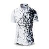 SCHWARMABWEICHLER WEISS - Black and white short-sleeved shirt - GERMENS artfashion - Unusual long sleeve shirt in 10 sizes - Made in Germany