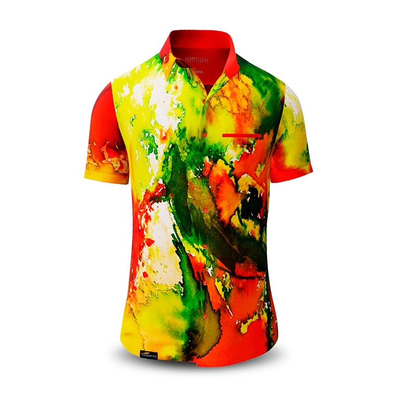 Kurzarmhemd Herren POPPYFLOPPY