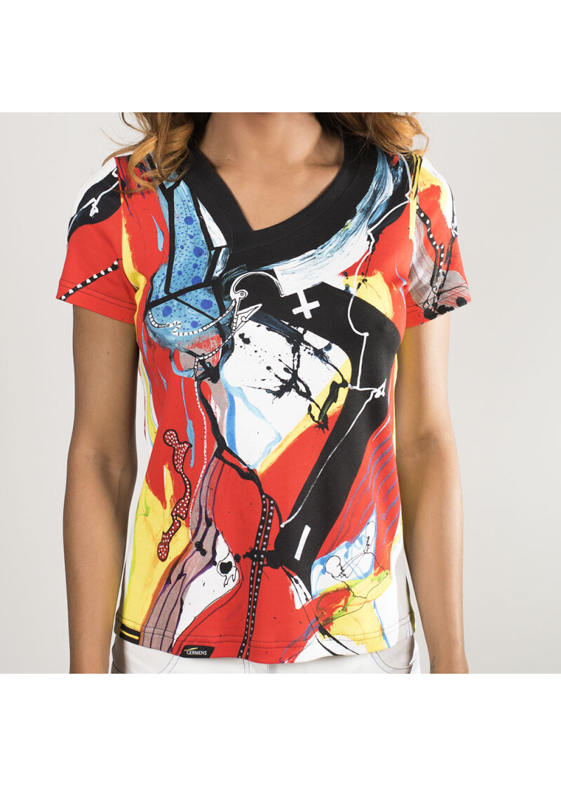 PLUSMINUS - Buntes Damen T-Shirt von GERMENS