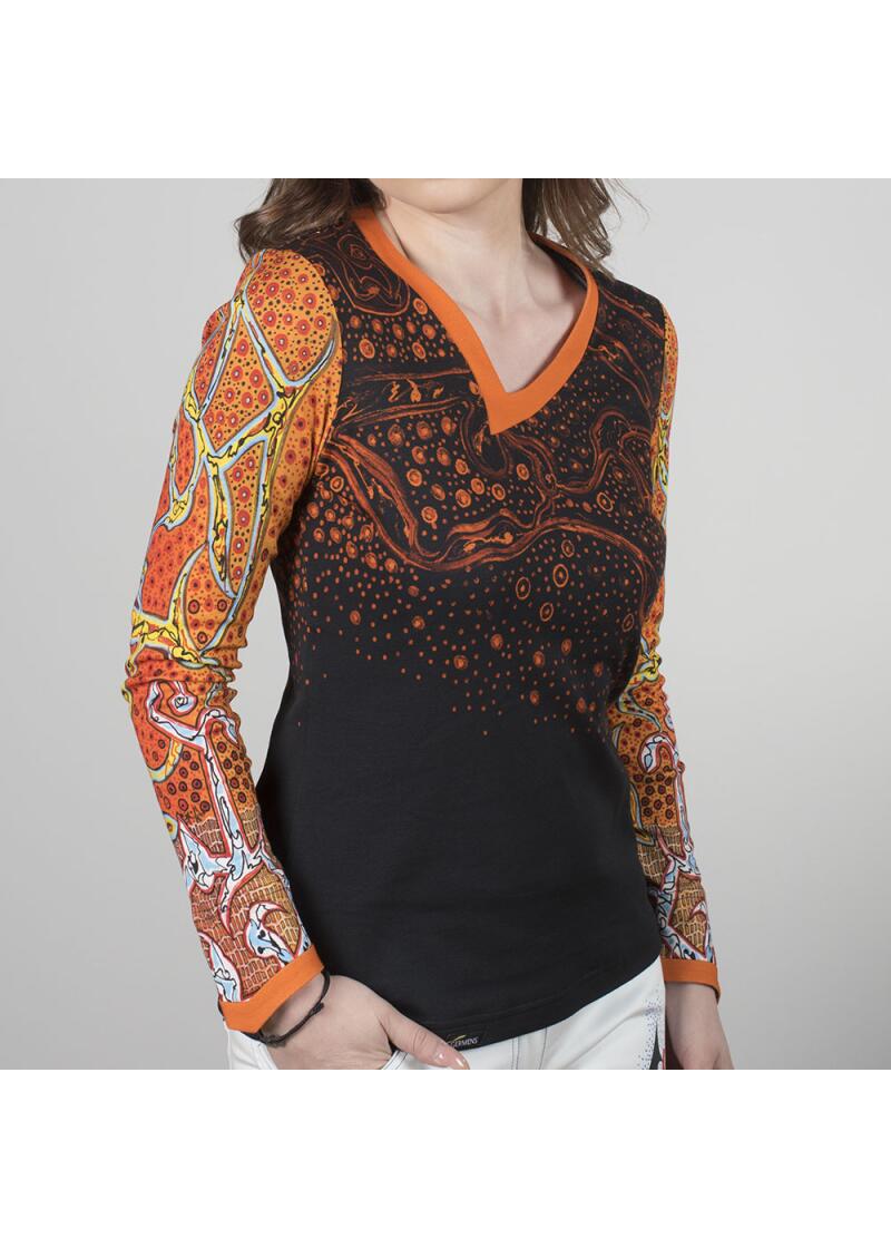 TRAUMZEIT - Buntes Damen Langarm-Tshirt