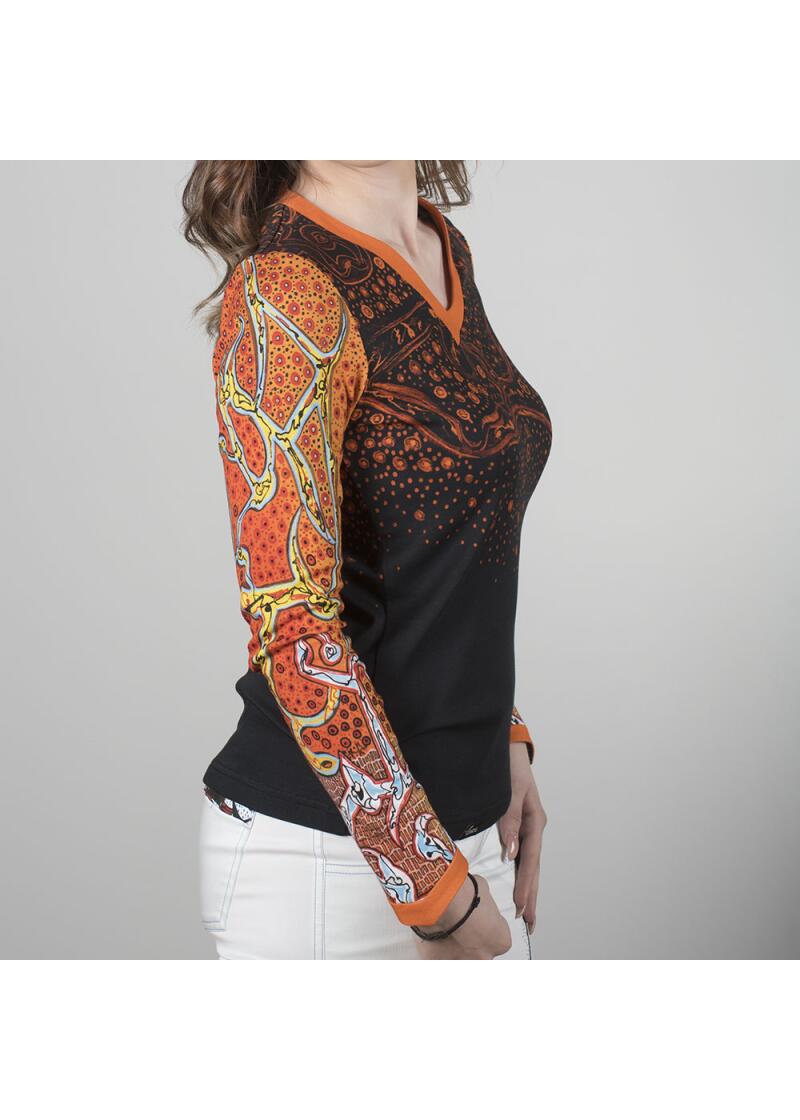 TRAUMZEIT - Buntes Damen Langarm-Tshirt