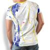 DRAGONFLY - weißes T Shirt mit Blau und Gelb - GERMENS artfashion - 8 Größen S-5XL