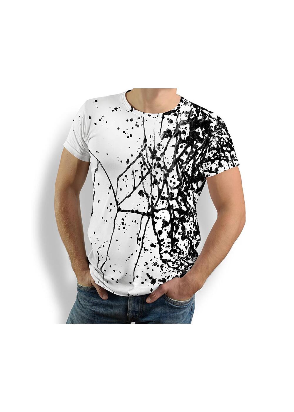 SCHWARMABWEICHLER WEISS - Schwarz weies T-Shirt -...