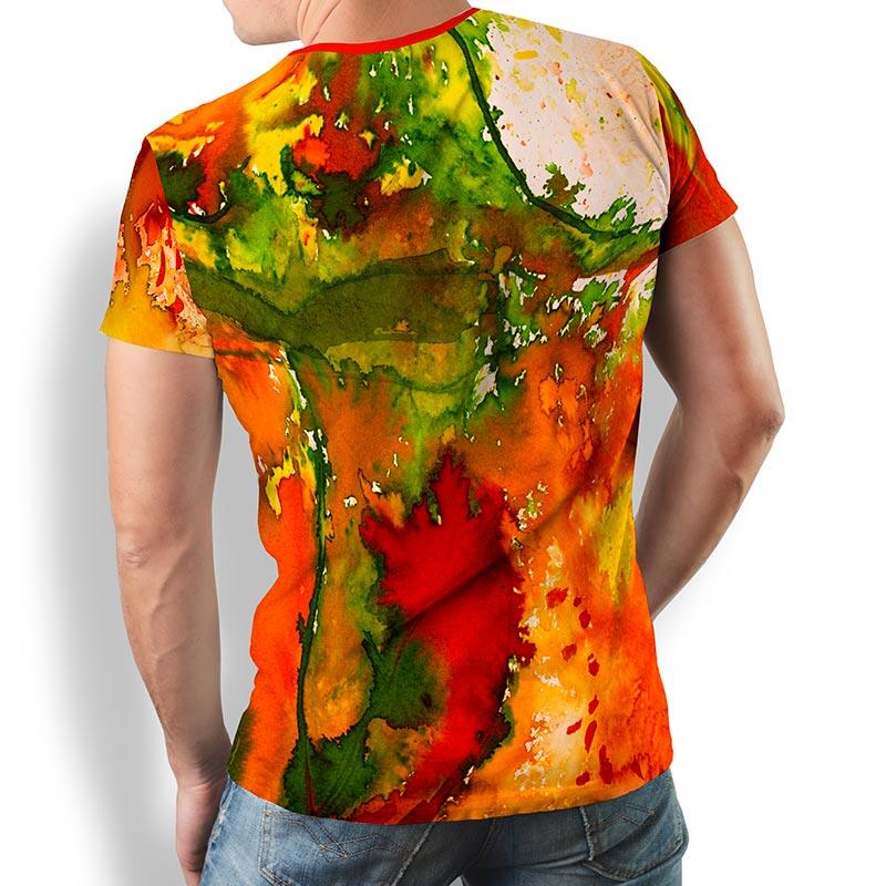 POPPYFLOPPY - red green T Shirt - 100 % cotton - GERMENS artfashion - 8 sizes S-5XL