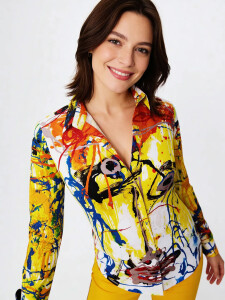 ausgefallene Damenbluse für Damen - FORMIDOBLO - 100...