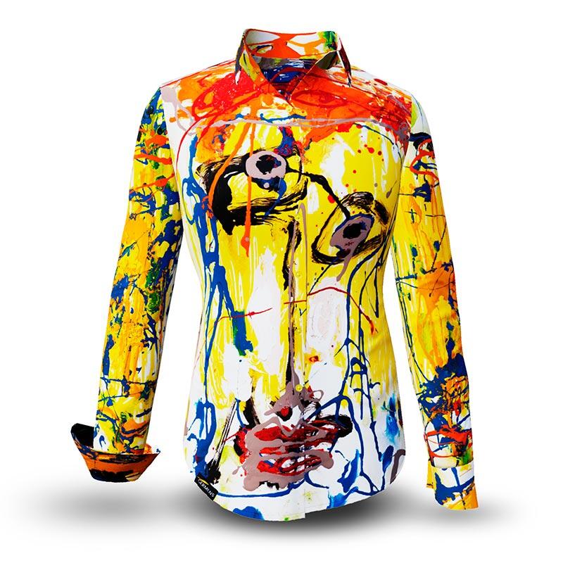 Unique blouse for women - METAL - 100% cotton - GERMENS artfashion - Sizes XS to 3XL