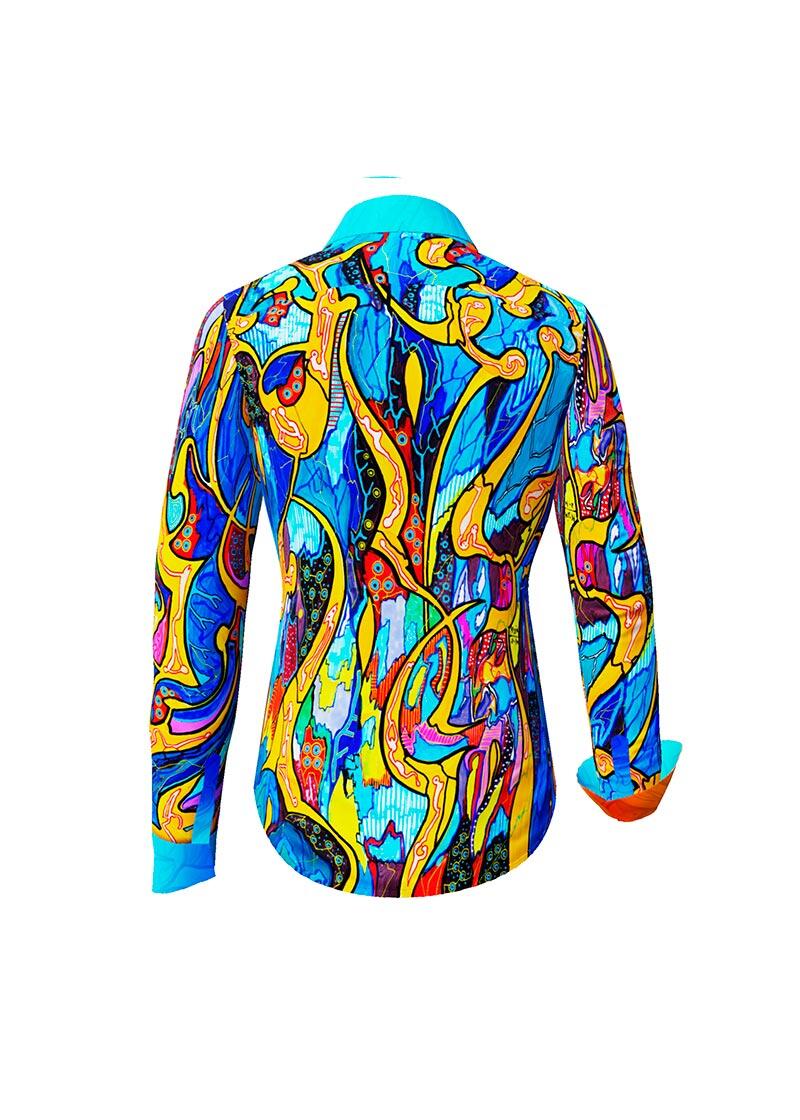 ORNAMI - Exceptional Blouse - GERMENS artfashion - 100 % cotton - very good fit - artist design - 99 pieces limited - 6 sizes from XS - XXL - Made in Germany