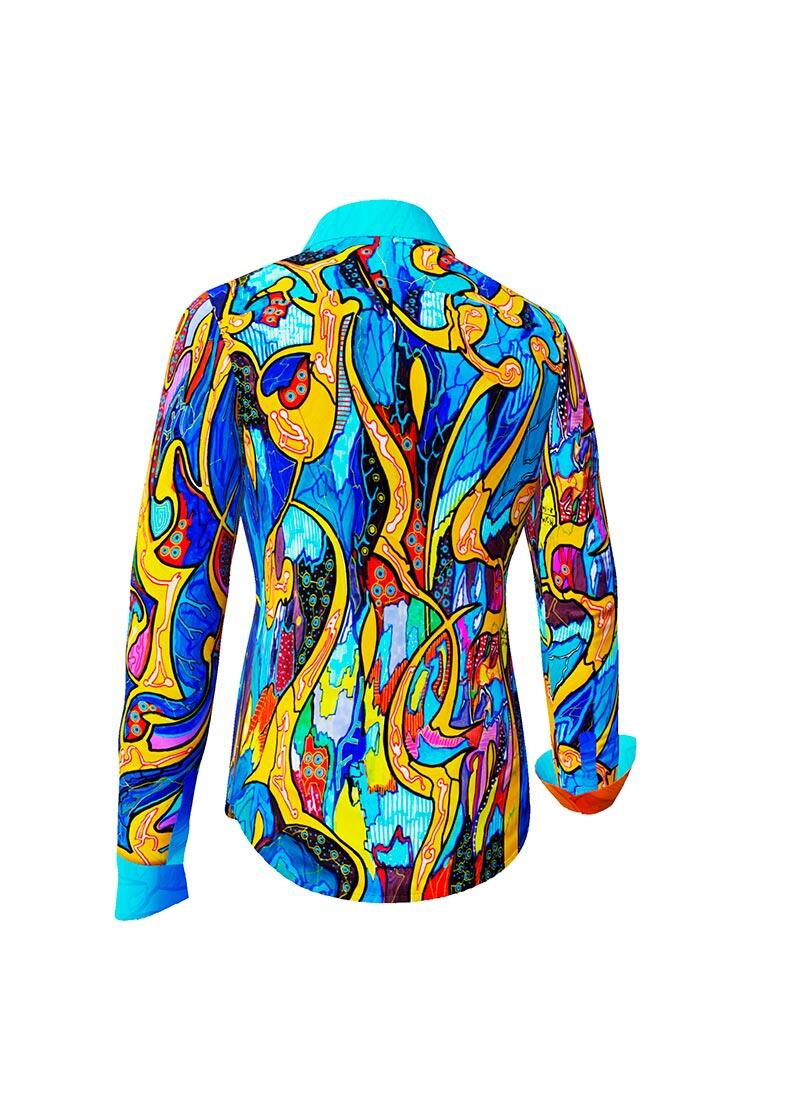 ORNAMI - Exceptional Blouse - GERMENS artfashion - 100 % cotton - very good fit - artist design - 99 pieces limited - 6 sizes from XS - XXL - Made in Germany