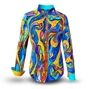 ausgefallene Damenbluse für Damen - ORNAMI - 100 %...