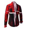 WHITE CROSS - Red white blouse - GERMENS artfashion - 100 % cotton - very good fit - artist design - 99 pieces limited - 6 sizes from XS - XXL - Made in Germany