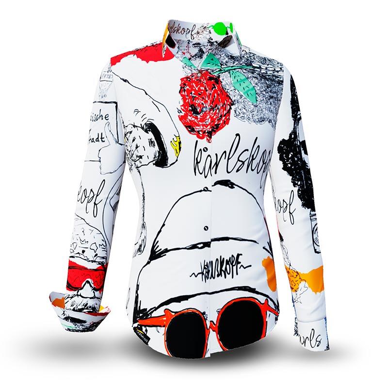 Unique blouse for women - MAKING OF DAY - 100% cotton - GERMENS artfashion - Sizes XS to 3XL