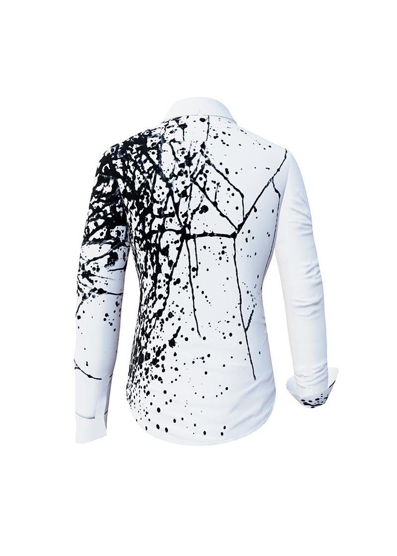 SCHWARMABWEICHLER WEISS - Black and white blouse -...