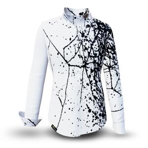  SCHWARMABWEICHLER WEISS - Black and white blouse -...