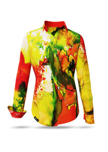 ausgefallene Damenbluse für Damen - POPPYFLOPPY -...