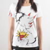 LOVE ME - White ladies short sleeve tshirt by GERMENS