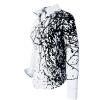 SCHWARMABWEICHLER WEISS - Black and white blouse - GERMENS