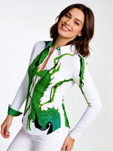 ausgefallene Damenbluse für Damen - STACHELHAUT...