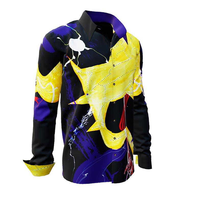 FLARES - buntes Langarmhemd - GERMENS artfashion - Außergewöhnliches Baumwollhemd in 10 Größen - Made in Germany