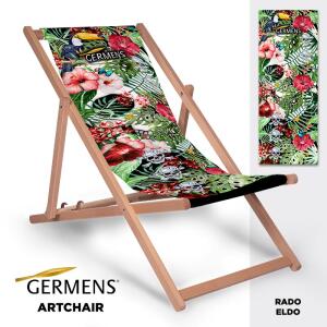 RADO ELDO - The colourful skull deck chair - GERMENS