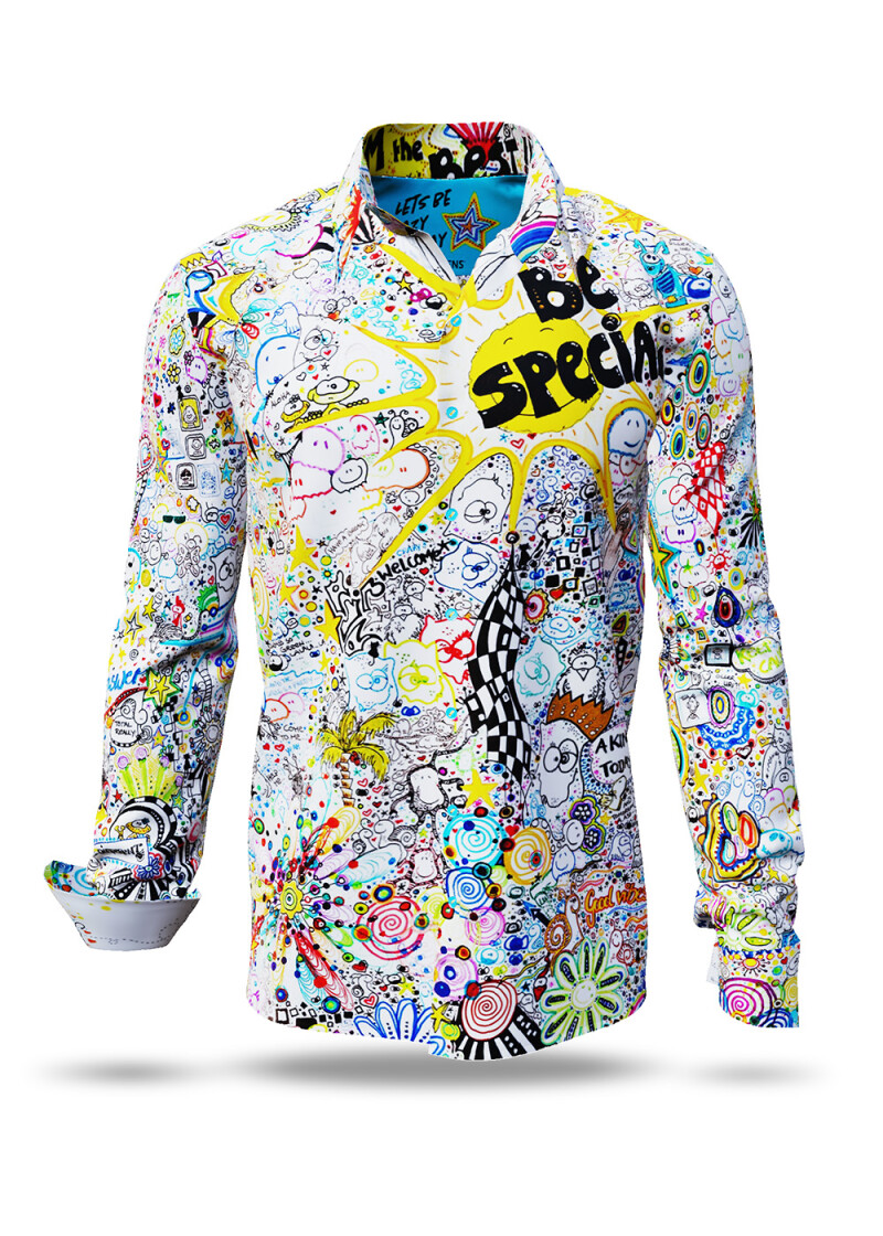 LETS BE CRAZY TODAY - crazy long sleeve shirt - GERMENS artfashion - Unusual long sleeve shirt in 10 sizes - Made in Germany