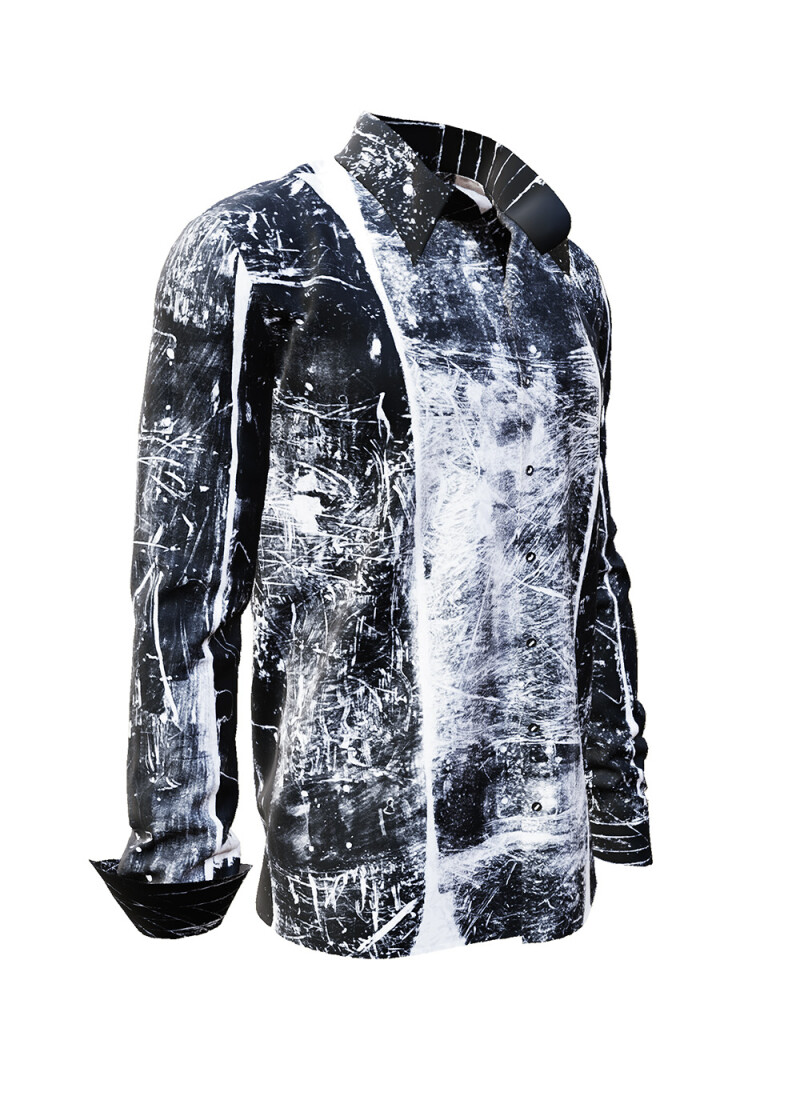 SK8B - Schwarz weies Hemd - GERMENS