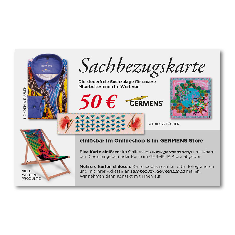 Sachbezugskarte 50 Euro - Mitarbeiterbonus