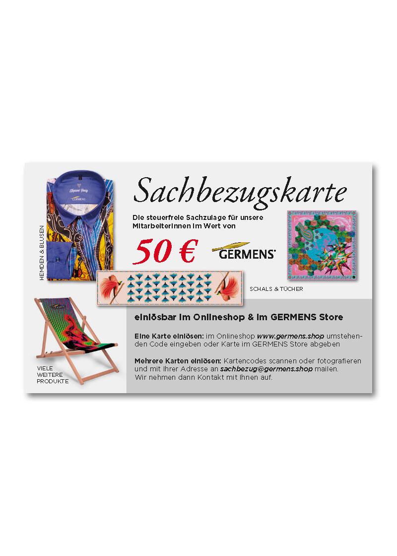 GERMENS Sachbezugskarte 50 Euro - Mitarbeiterbonus