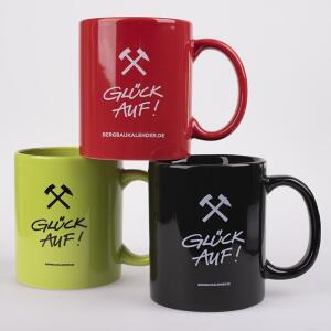 3er Set Kaffeebecher - Glück Auf! - Schlägel...