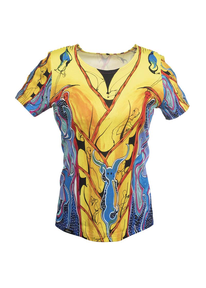 ENKI - Colorful ladies short sleeve tshirt by GERMENS