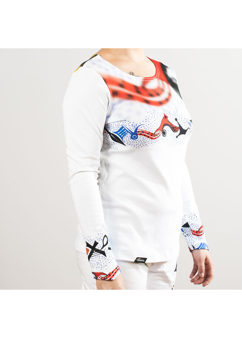 PINITIKI - Buntes Damen Langarm-Tshirt