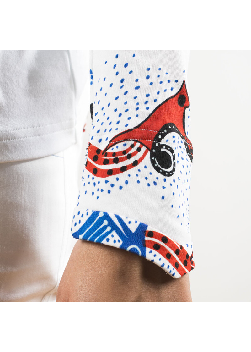 PINITIKI - Wei farbiges Damen Langarm TShirt - GERMENS