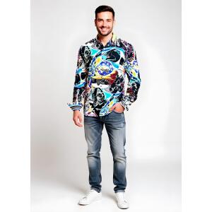 Entdecke bunte Hemden Herren NIGHTMAN - 100 % Baumwolle