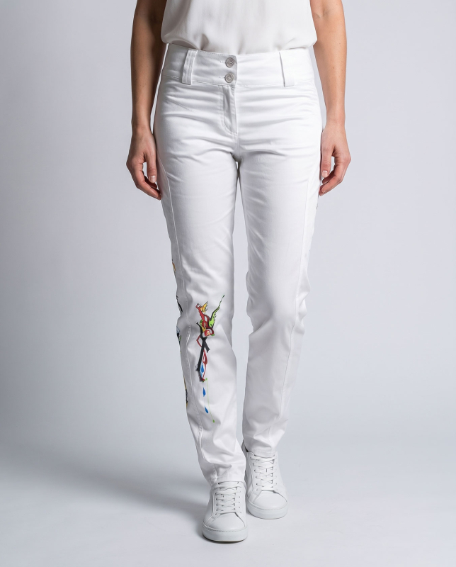 LILIBY - Weiße Damenhose - GERMENS