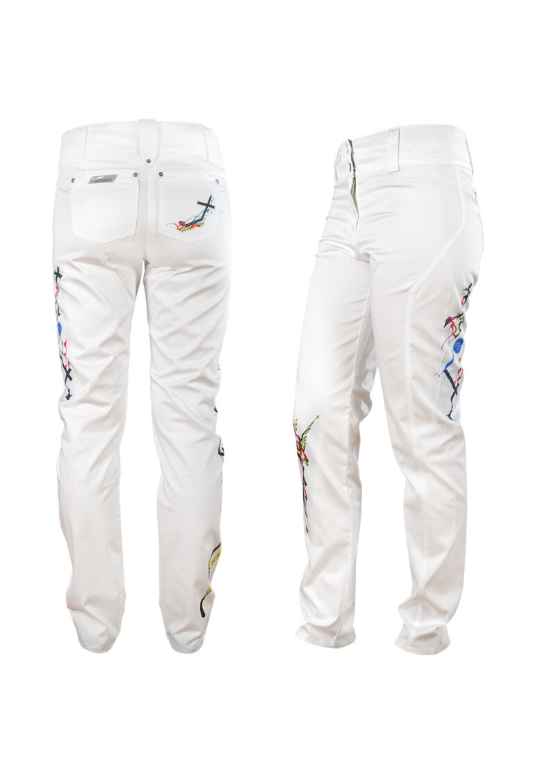 SAVILLE Weie Damenhose - GERMENS