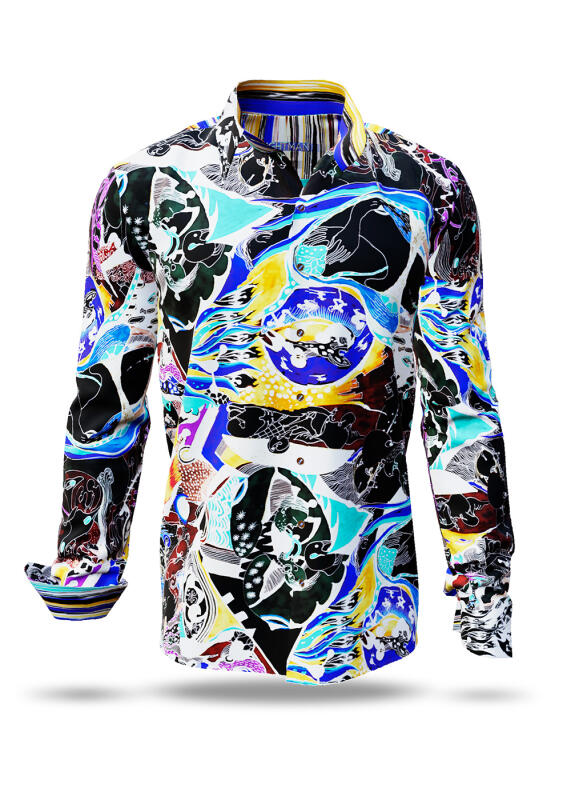 Entdecke bunte Hemden Herren NIGHTMAN - 100 % Baumwolle